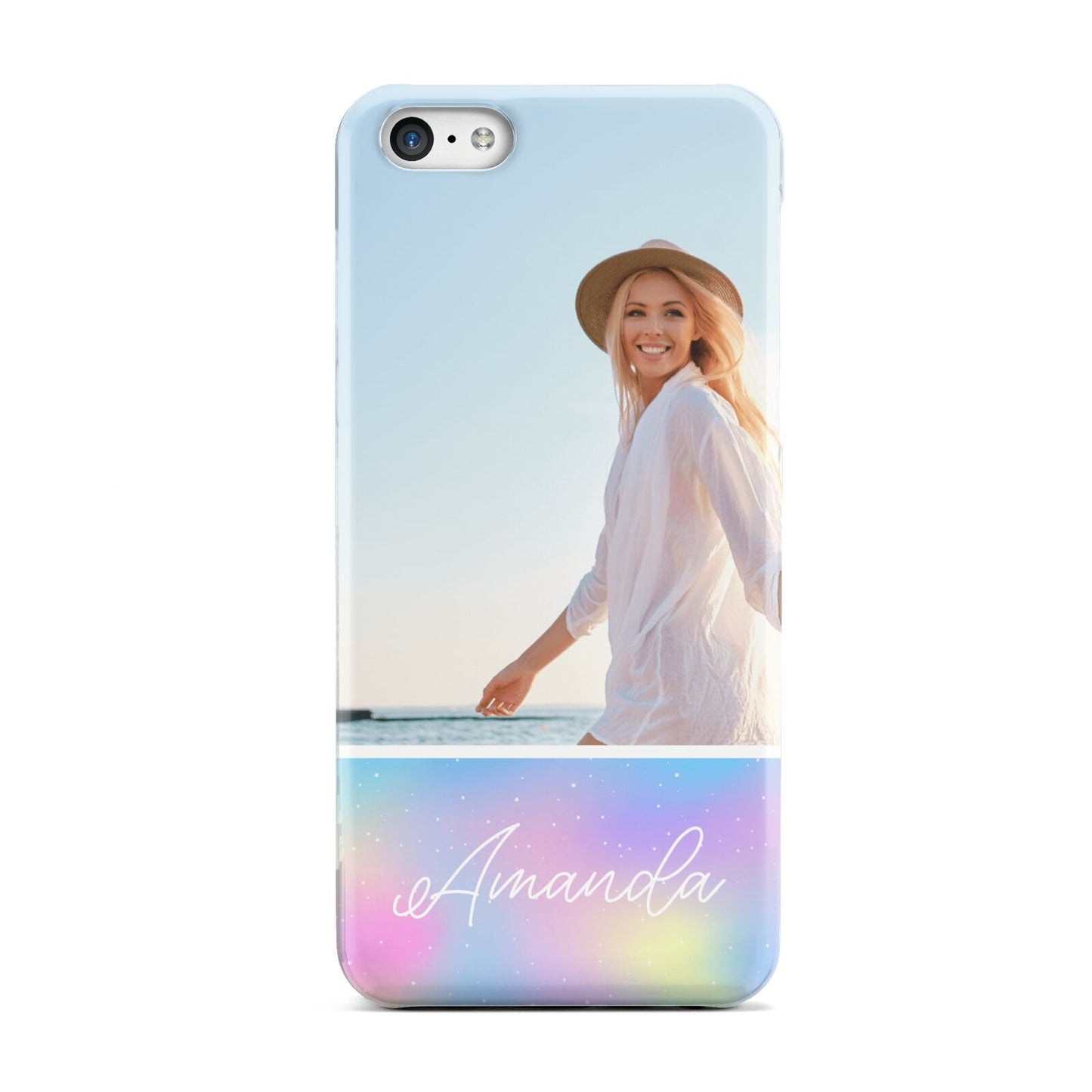 Personalised Unicorn Stars Photo Apple iPhone 5c Case