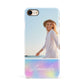 Personalised Unicorn Stars Photo Apple iPhone 7 8 3D Snap Case
