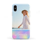 Personalised Unicorn Stars Photo Apple iPhone XS 3D Tough