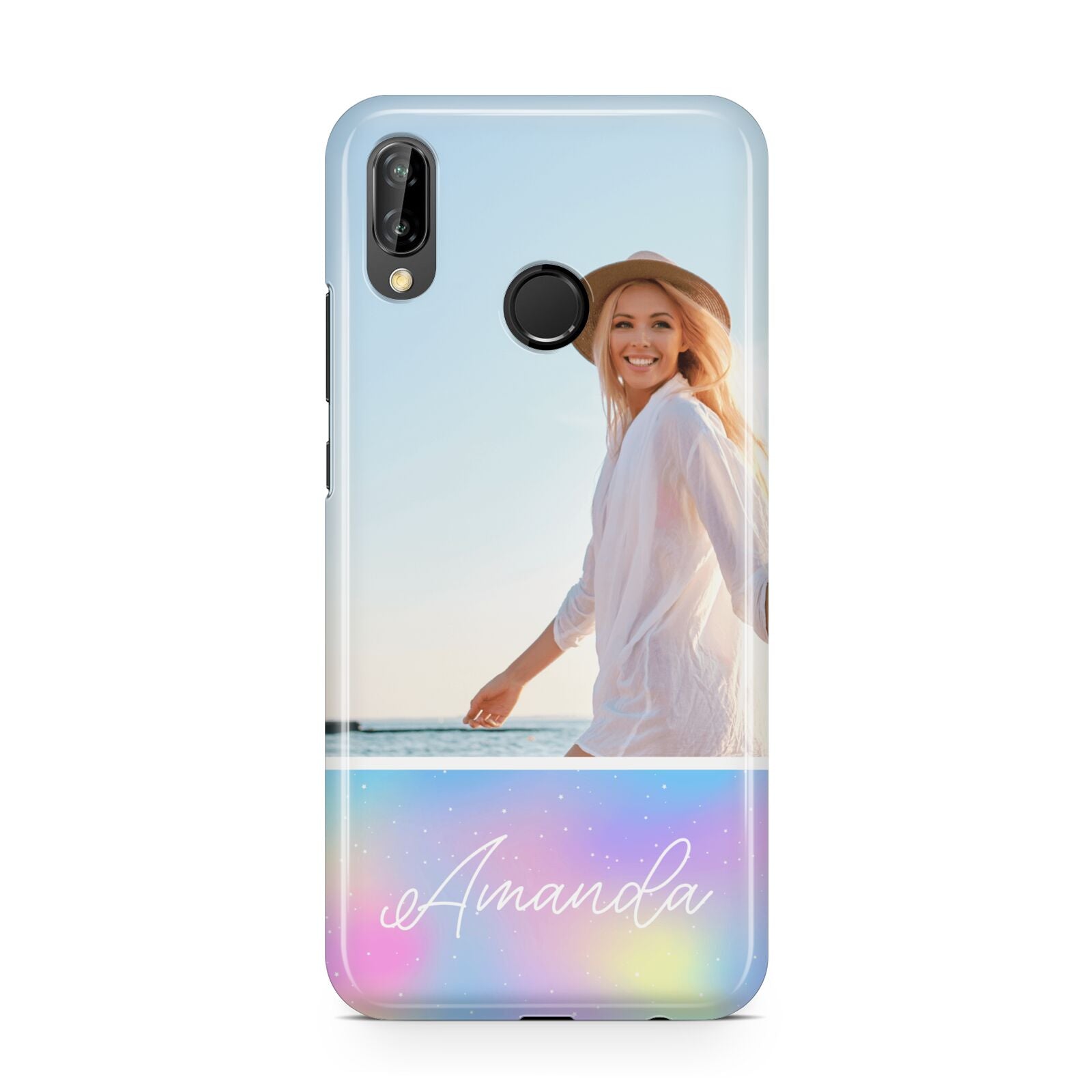 Personalised Unicorn Stars Photo Huawei P20 Lite Phone Case