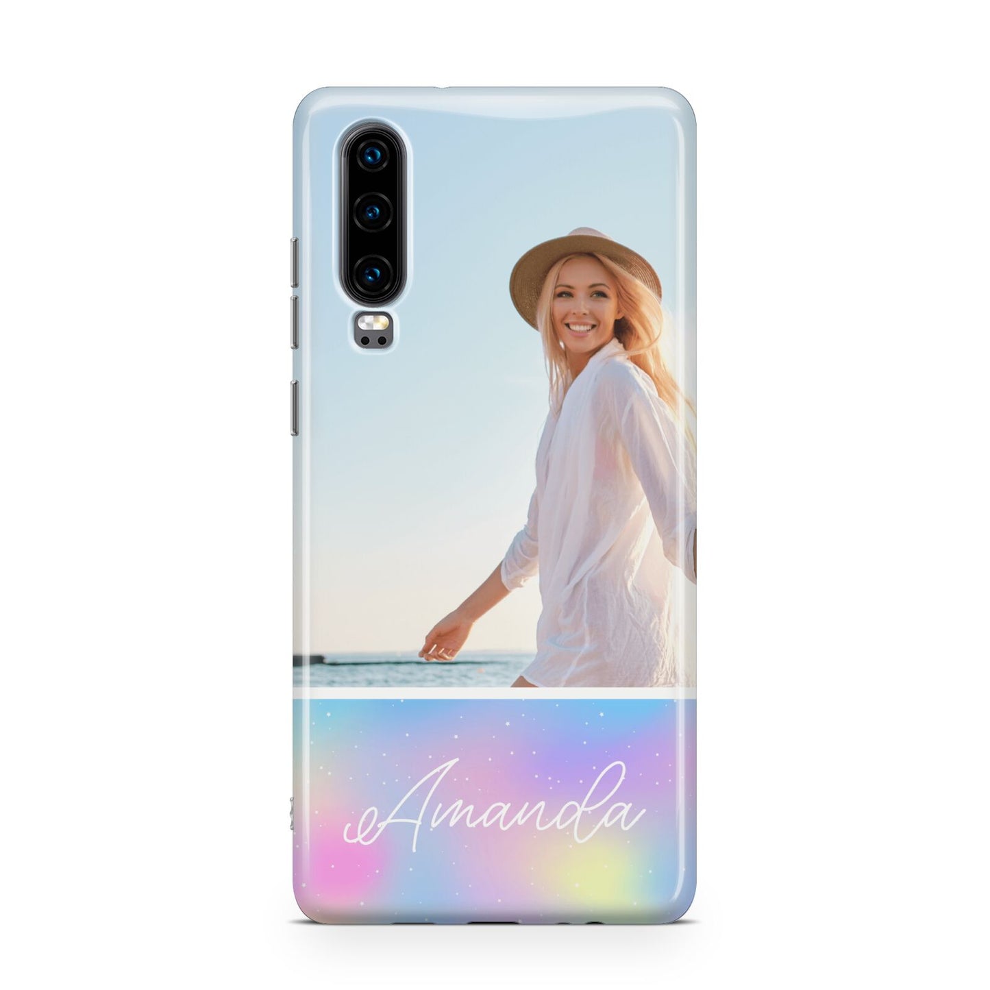 Personalised Unicorn Stars Photo Huawei P30 Phone Case