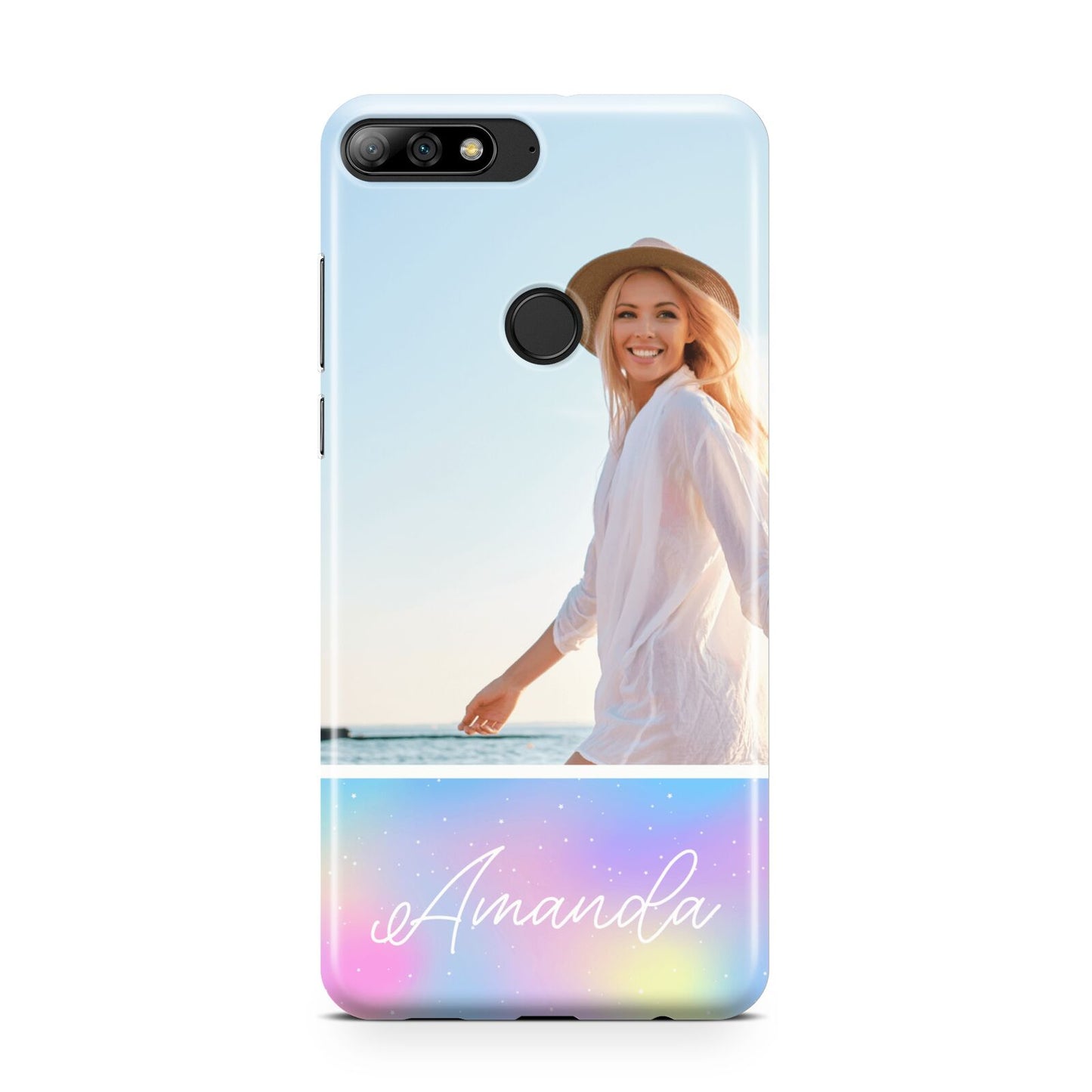 Personalised Unicorn Stars Photo Huawei Y7 2018