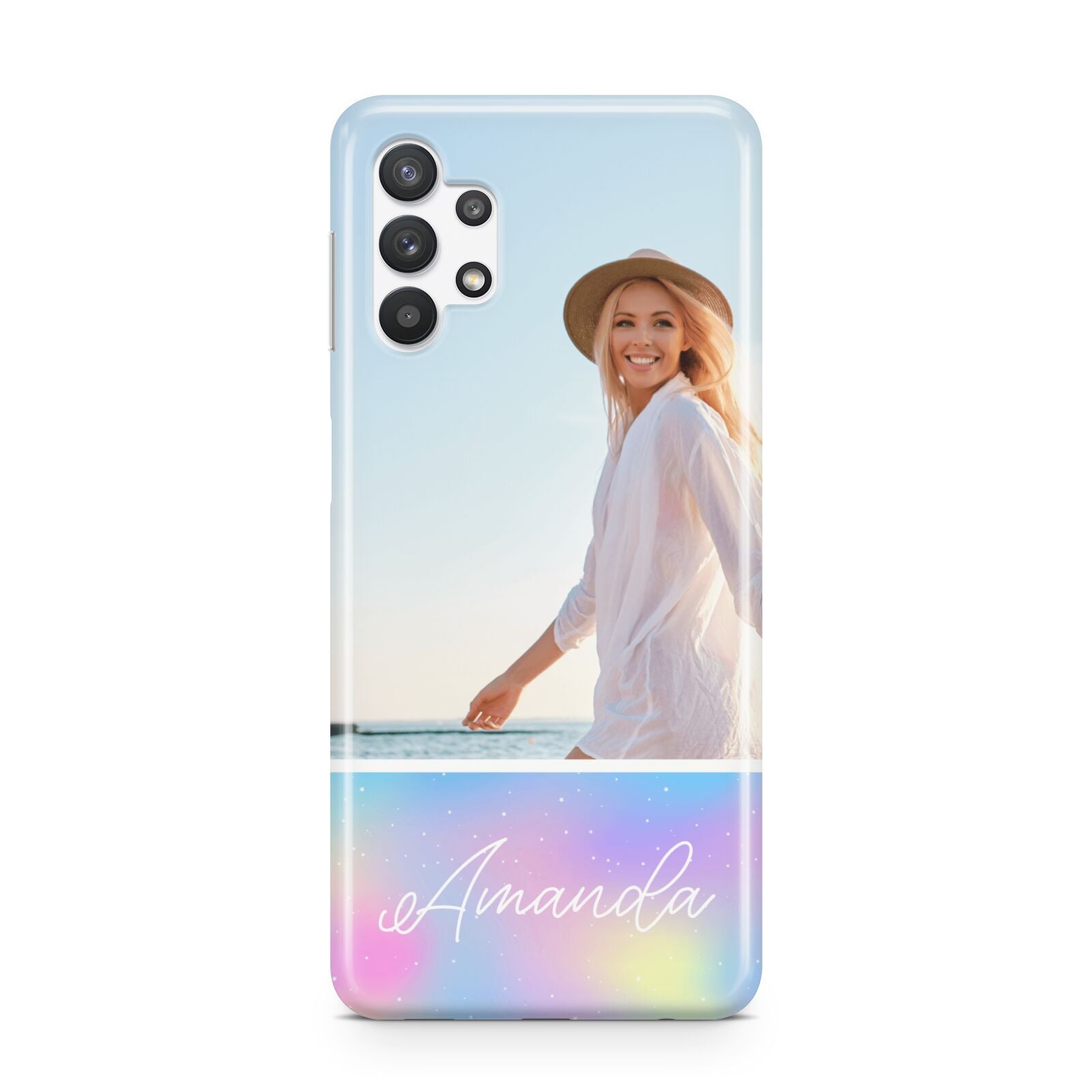 Personalised Unicorn Stars Photo Samsung A32 5G Case