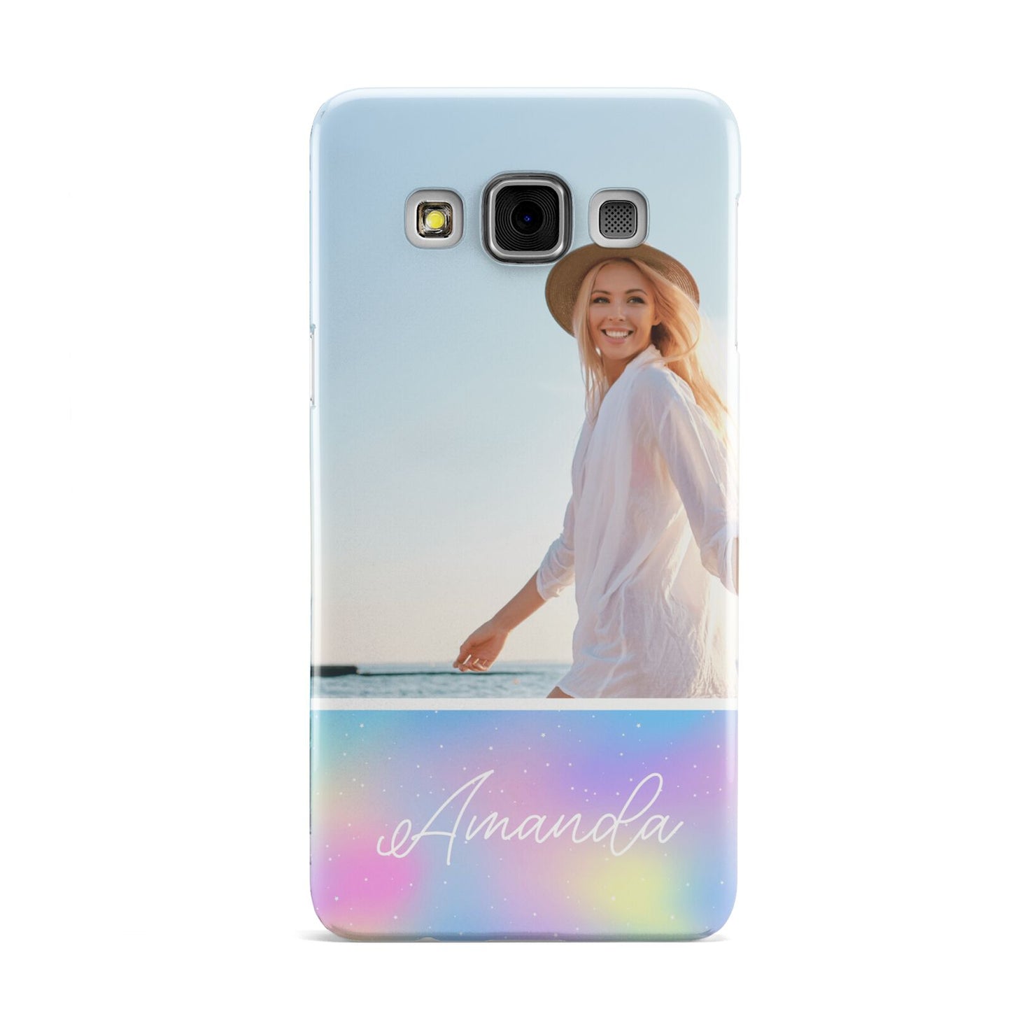 Personalised Unicorn Stars Photo Samsung Galaxy A3 Case