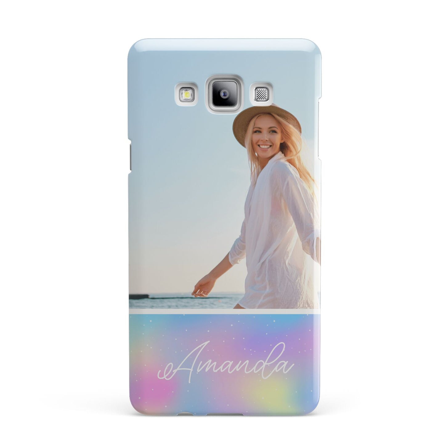 Personalised Unicorn Stars Photo Samsung Galaxy A7 2015 Case