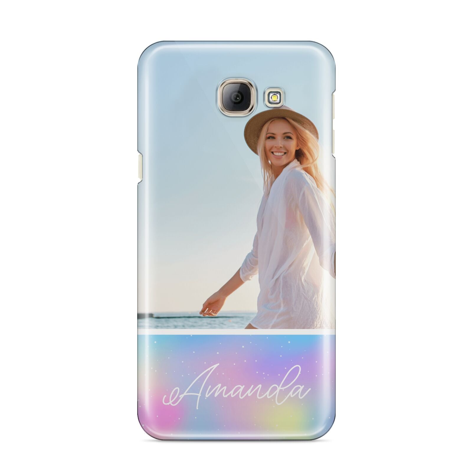 Personalised Unicorn Stars Photo Samsung Galaxy A8 2016 Case