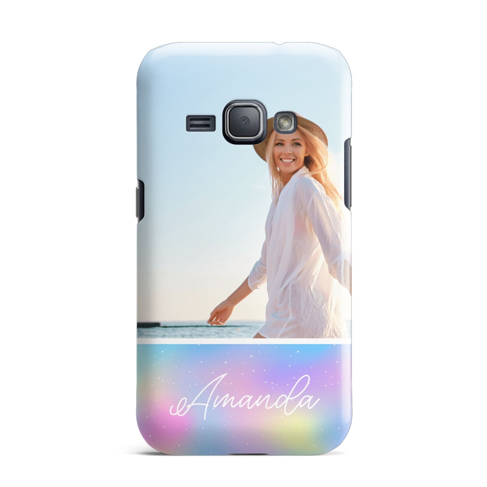 Personalised Unicorn Stars Photo Samsung Galaxy J1 2016 Case