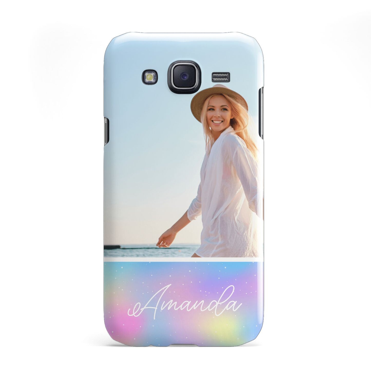 Personalised Unicorn Stars Photo Samsung Galaxy J5 Case