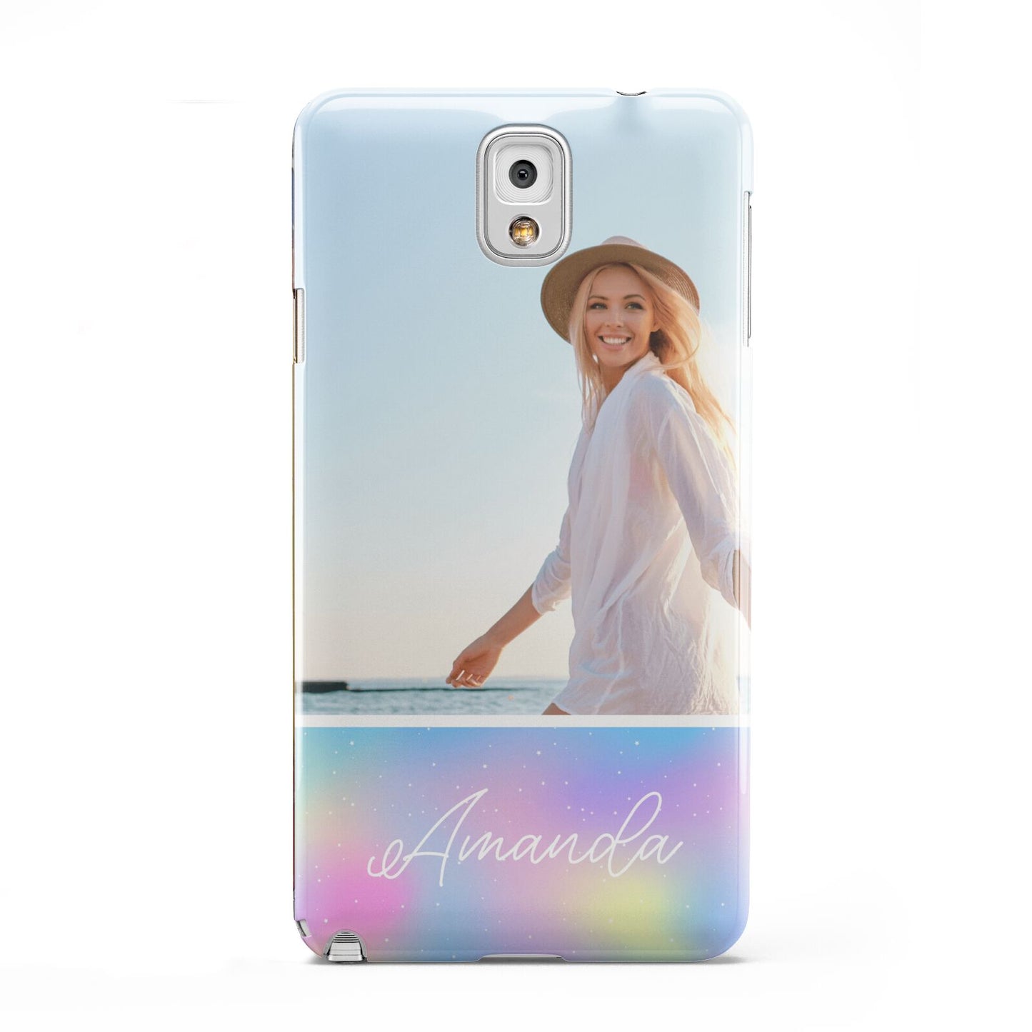 Personalised Unicorn Stars Photo Samsung Galaxy Note 3 Case