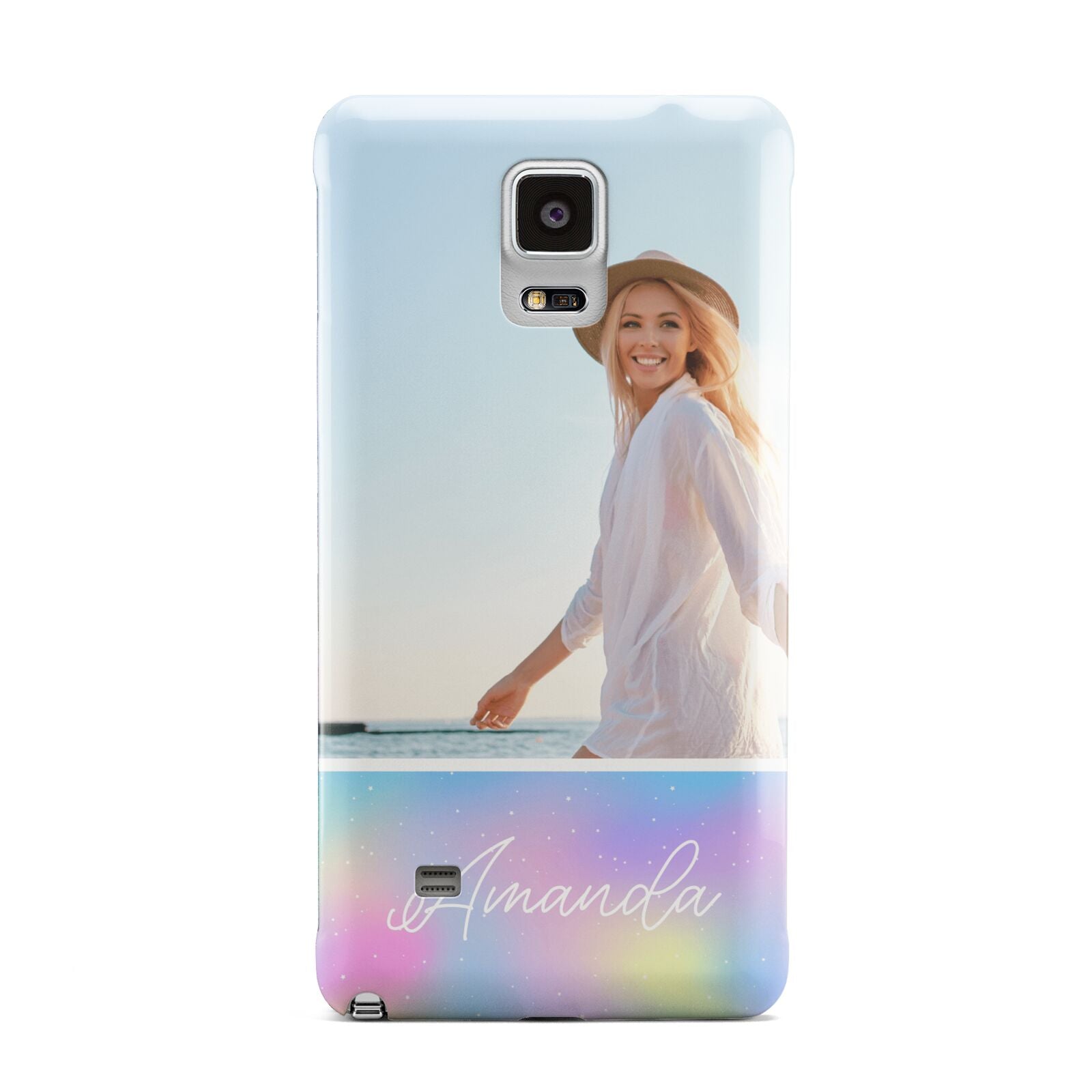 Personalised Unicorn Stars Photo Samsung Galaxy Note 4 Case