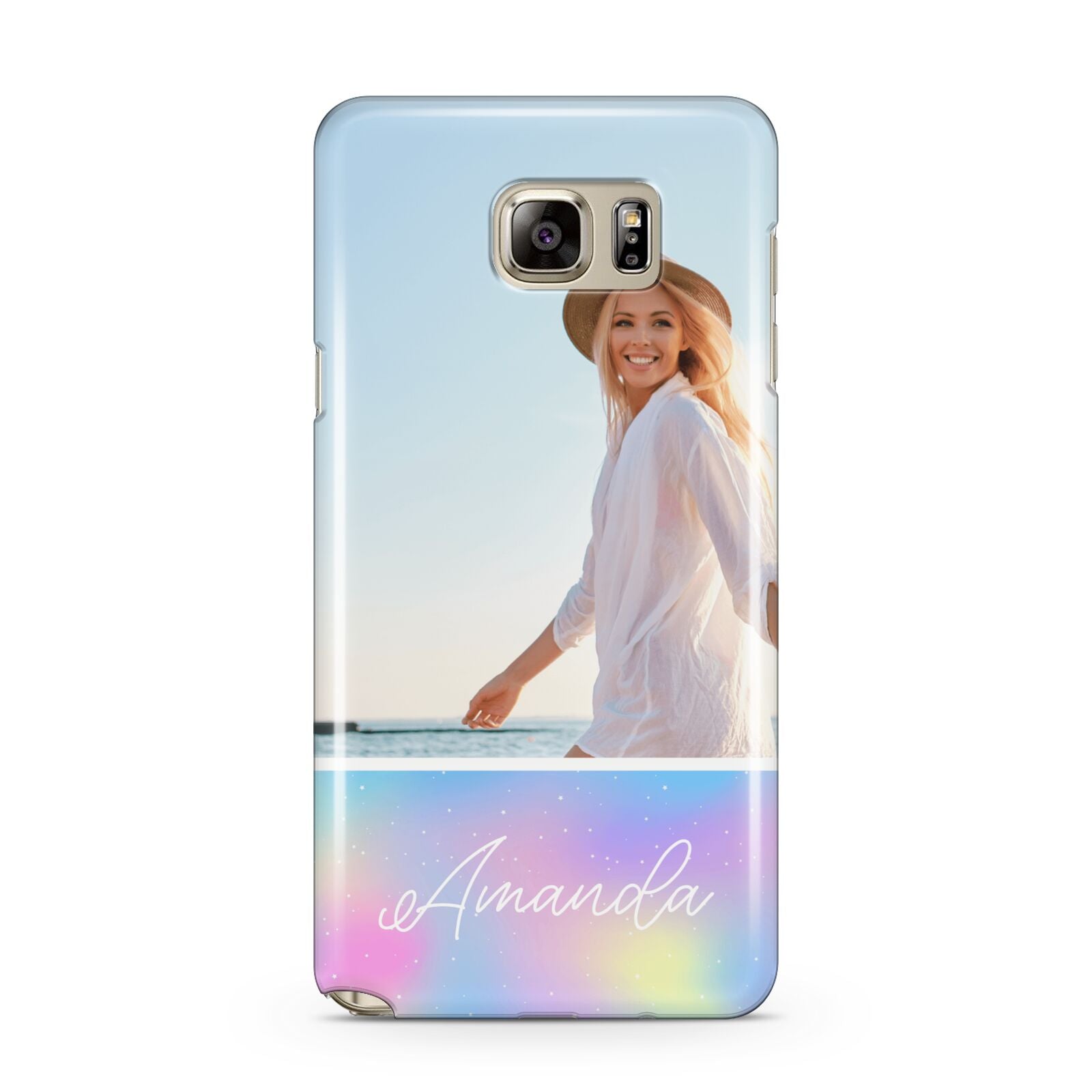 Personalised Unicorn Stars Photo Samsung Galaxy Note 5 Case