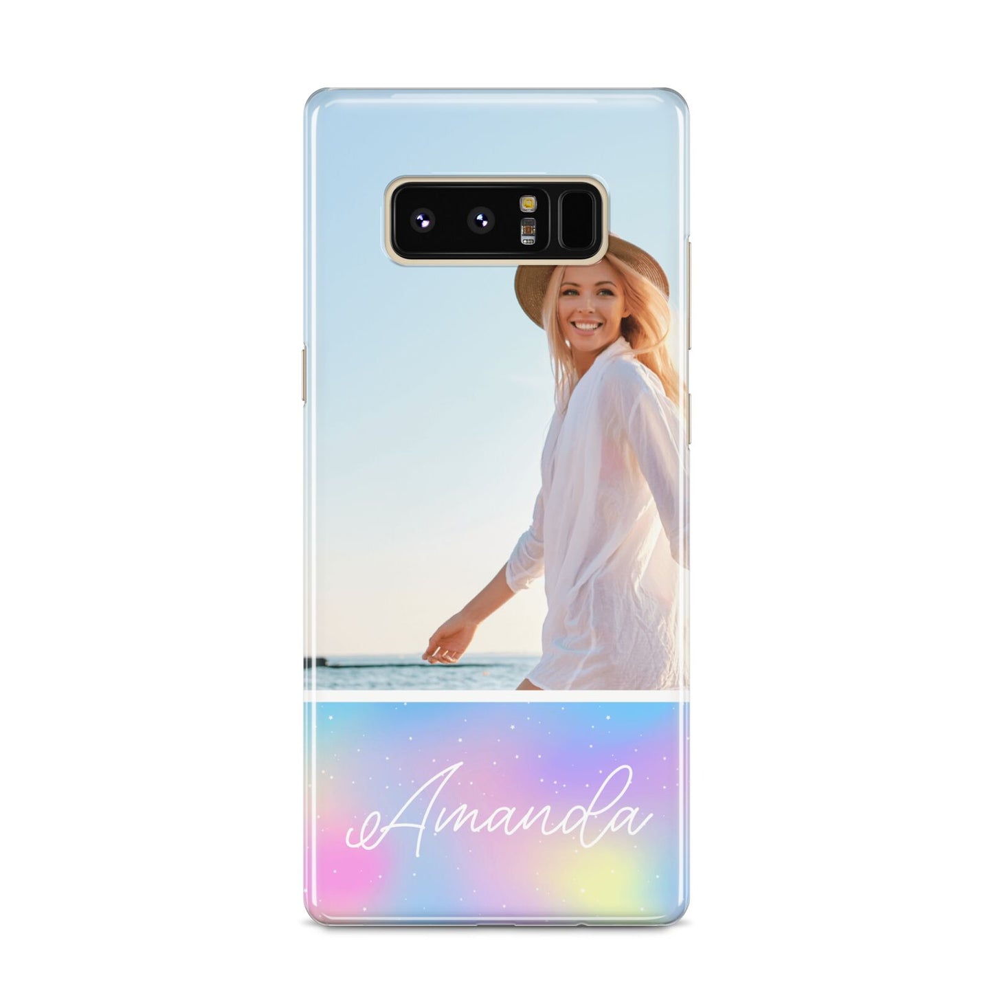 Personalised Unicorn Stars Photo Samsung Galaxy S8 Case