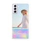 Personalised Unicorn Stars Photo Samsung S21 Plus Phone Case