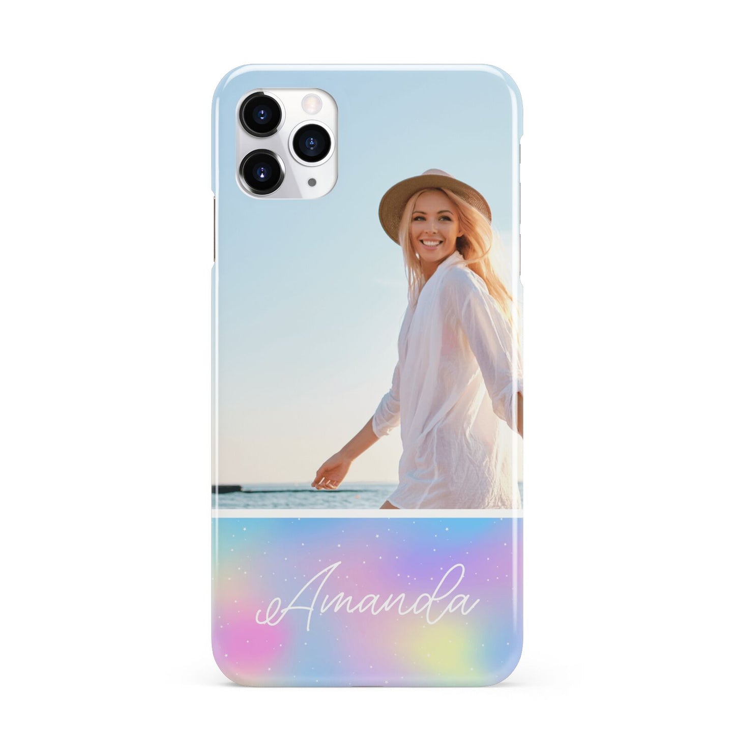 Personalised Unicorn Stars Photo iPhone 11 Pro Max 3D Snap Case