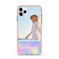 Personalised Unicorn Stars Photo iPhone 11 Pro Max Impact Pink Edge Case