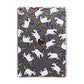 Personalised Unicorn With Initials Apple iPad Grey Case