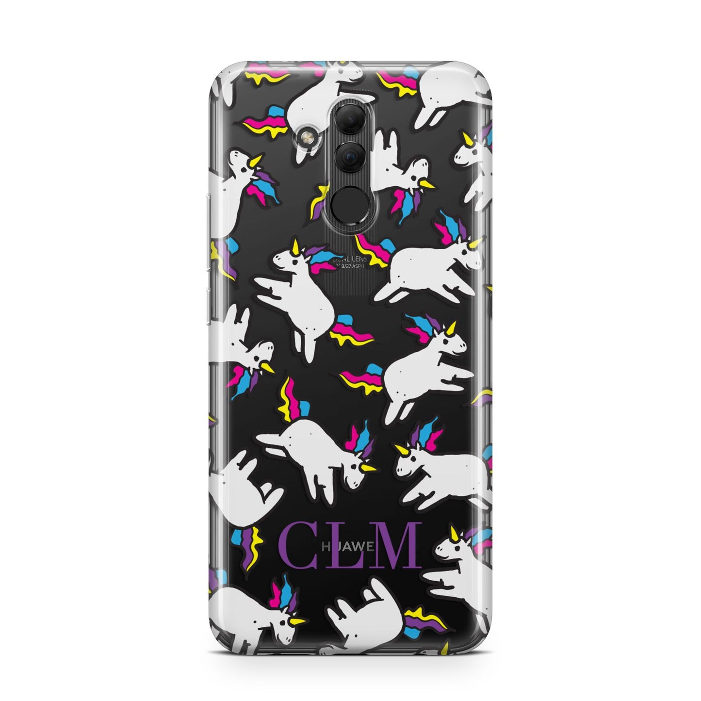 Personalised Unicorn With Initials Huawei Mate 20 Lite