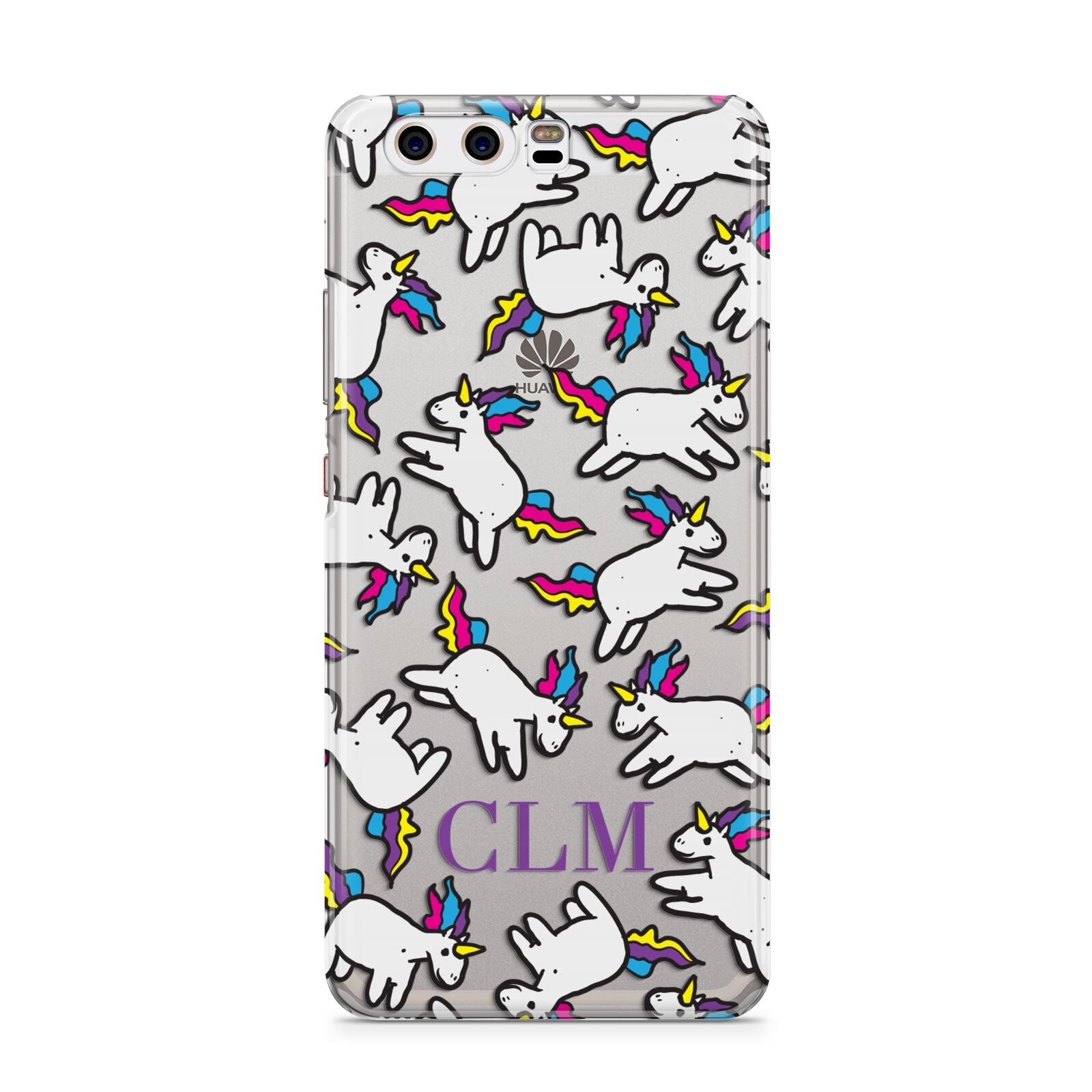 Personalised Unicorn With Initials Huawei P10 Phone Case