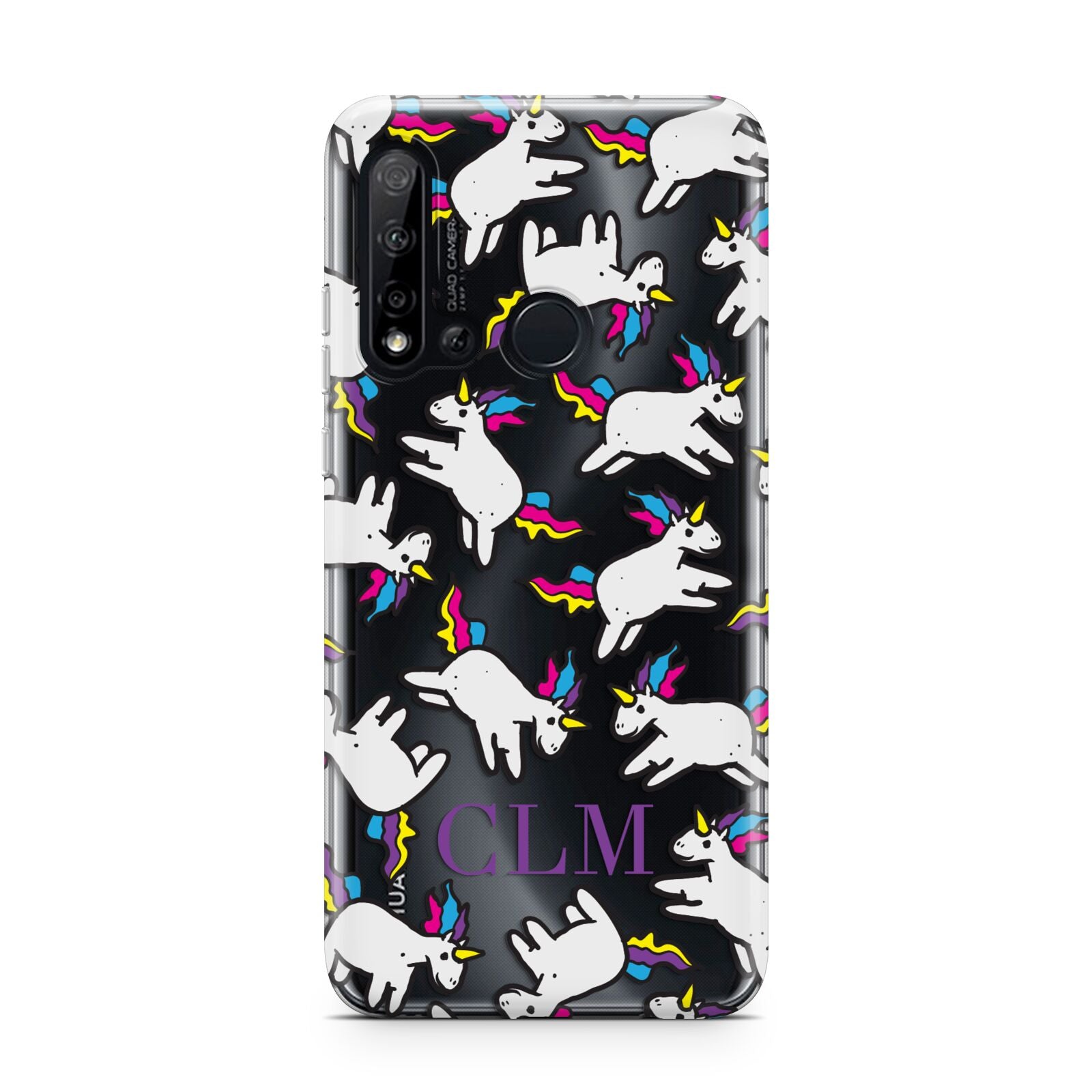 Personalised Unicorn With Initials Huawei P20 Lite 5G Phone Case