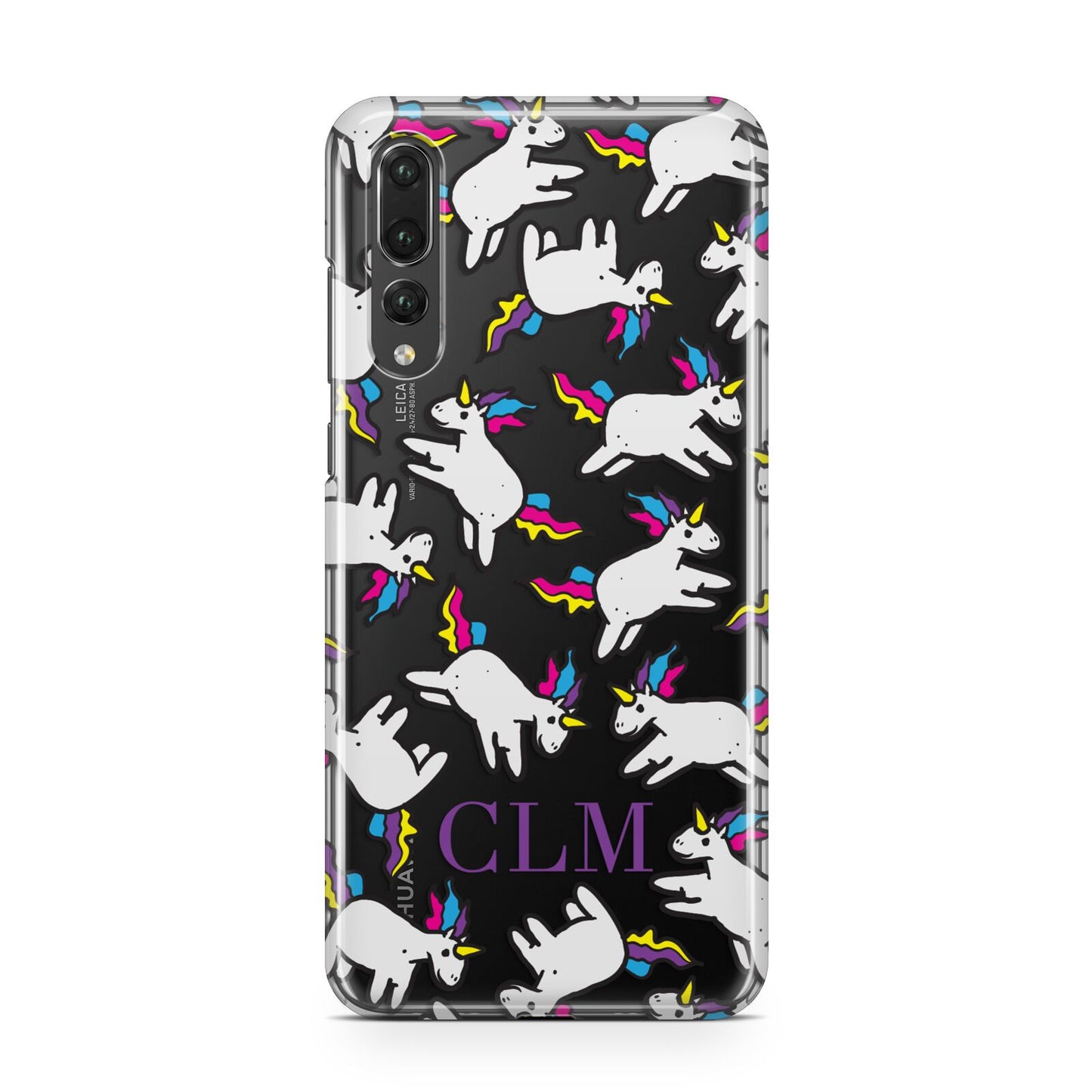 Personalised Unicorn With Initials Huawei P20 Pro Phone Case