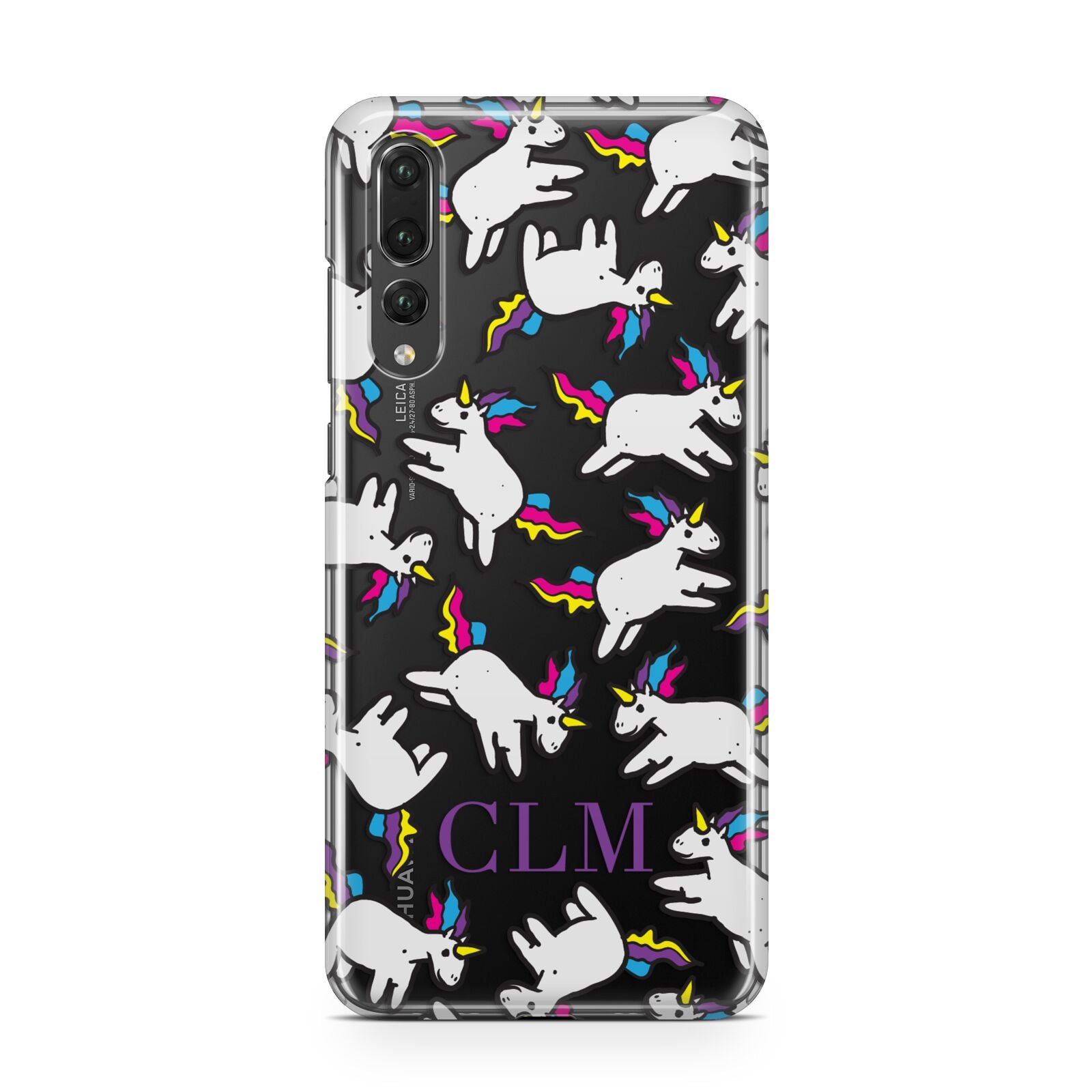 Personalised Unicorn With Initials Huawei P20 Pro Phone Case
