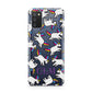 Personalised Unicorn With Initials Samsung A02s Case