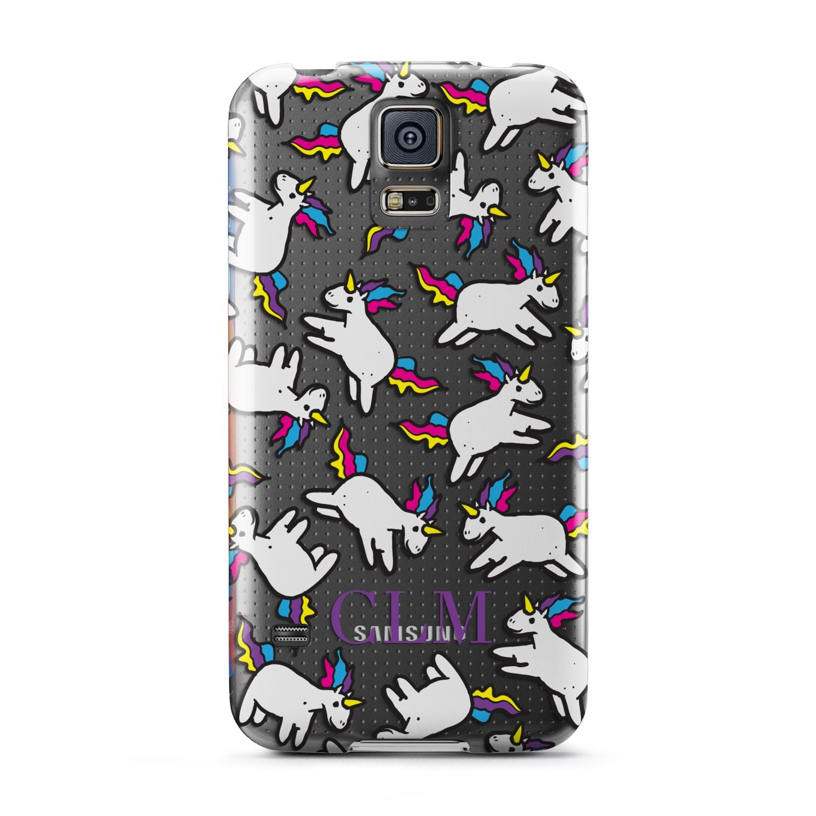 Personalised Unicorn With Initials Samsung Galaxy S5 Case