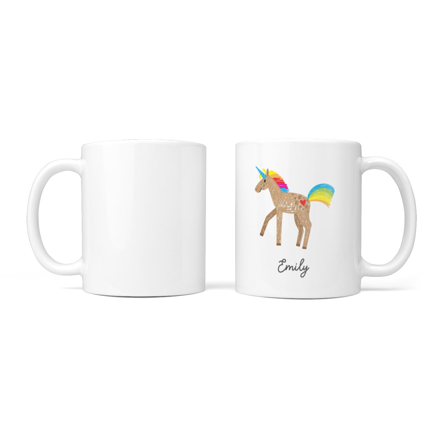 Personalised Unicorn with Name 10oz Mug Alternative Image 3