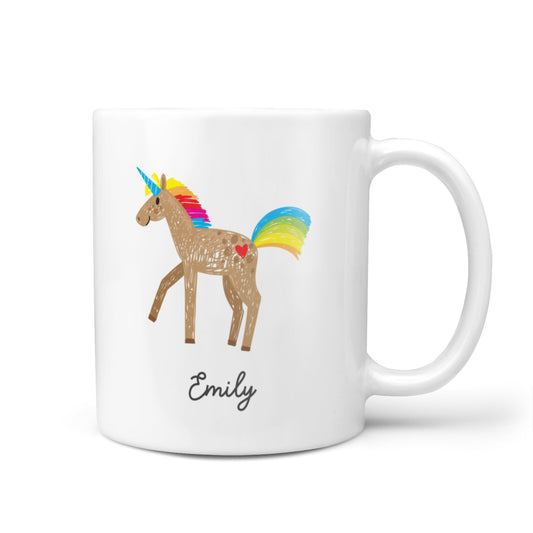 Personalised Unicorn with Name 10oz Mug