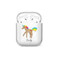 Personalised Unicorn with Name AirPods Case