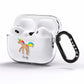Personalised Unicorn with Name AirPods Pro Clear Case Side Image