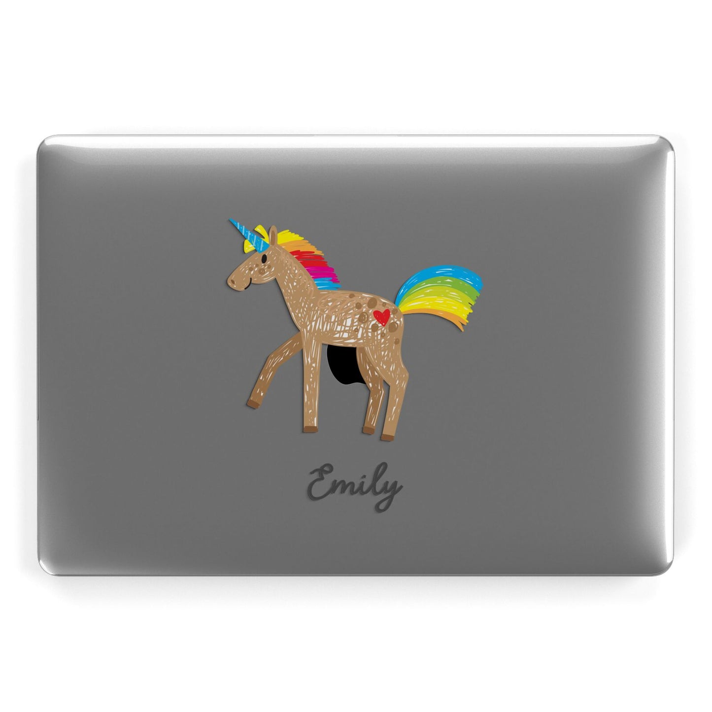Personalised Unicorn with Name Apple MacBook Case