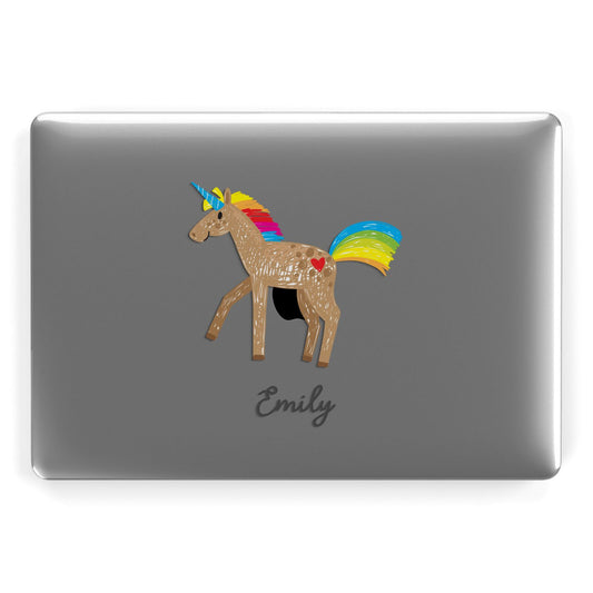 Personalised Unicorn with Name Apple MacBook Case