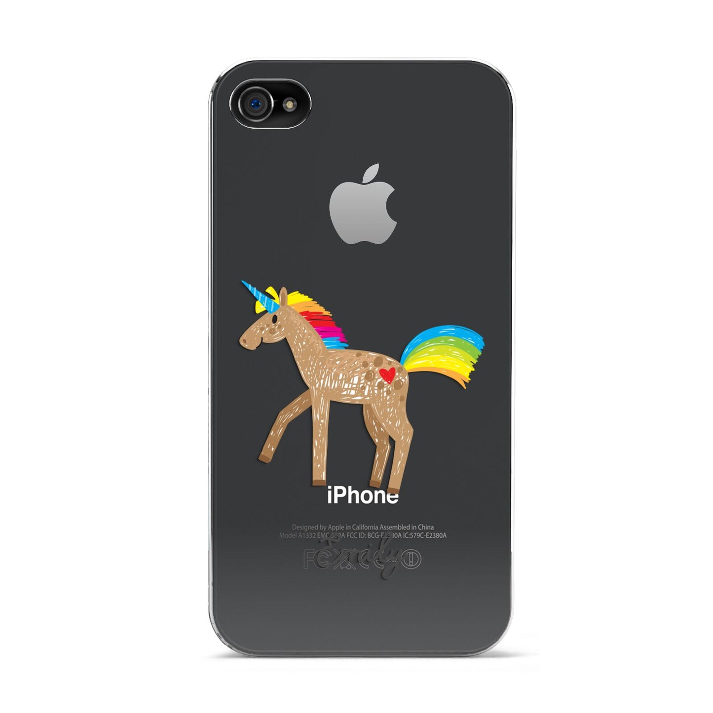 Personalised Unicorn with Name Apple iPhone 4s Case