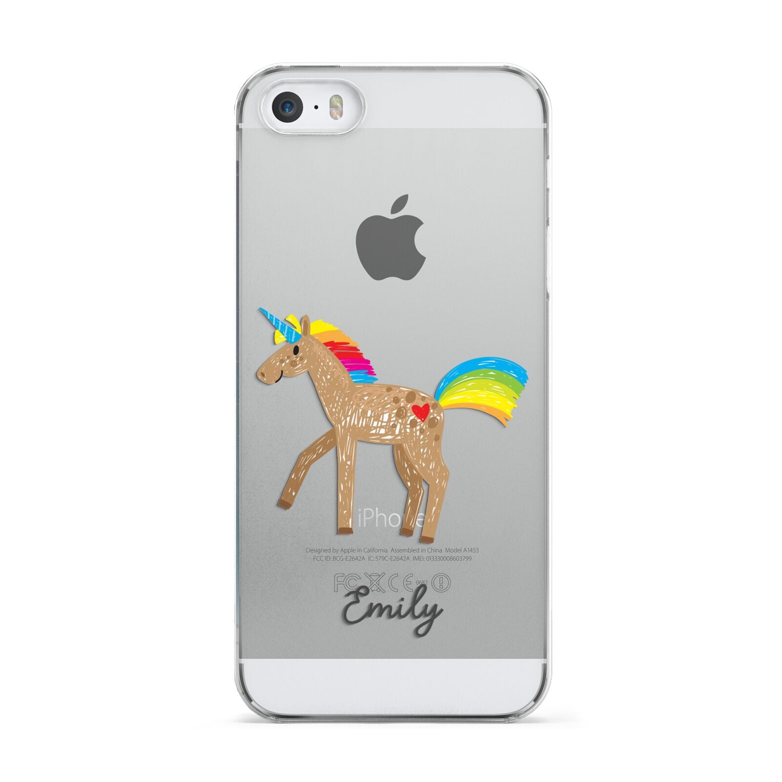 Personalised Unicorn with Name Apple iPhone 5 Case