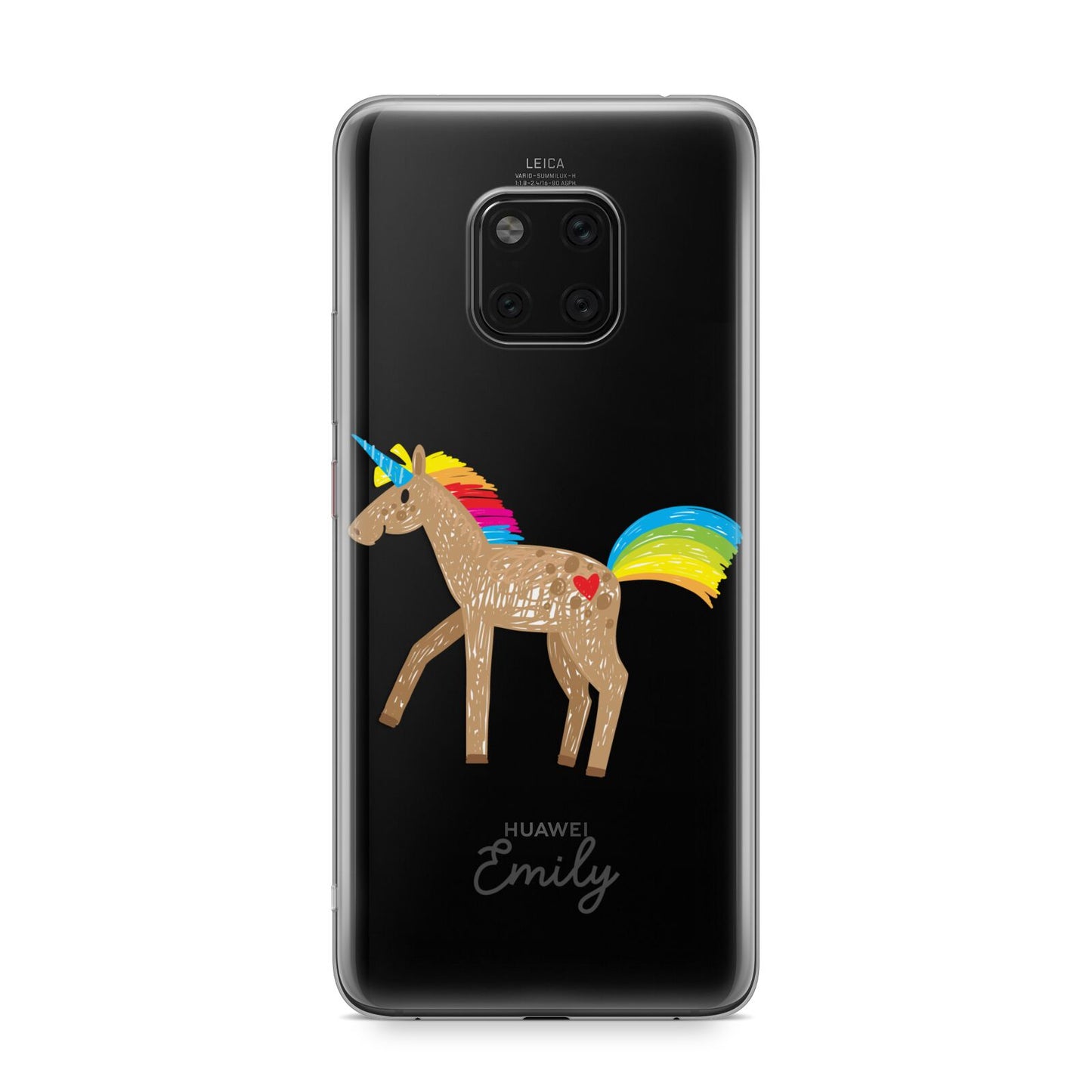 Personalised Unicorn with Name Huawei Mate 20 Pro Phone Case