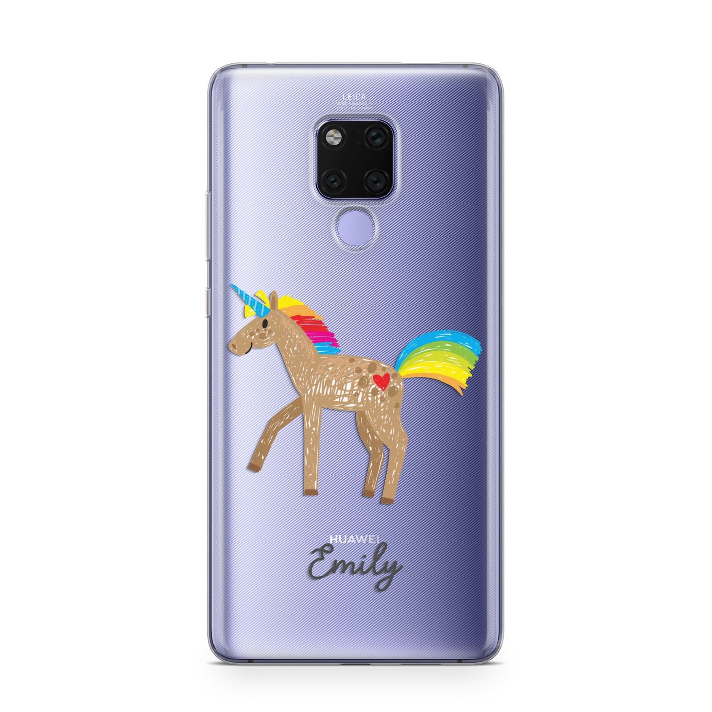 Personalised Unicorn with Name Huawei Mate 20X Phone Case
