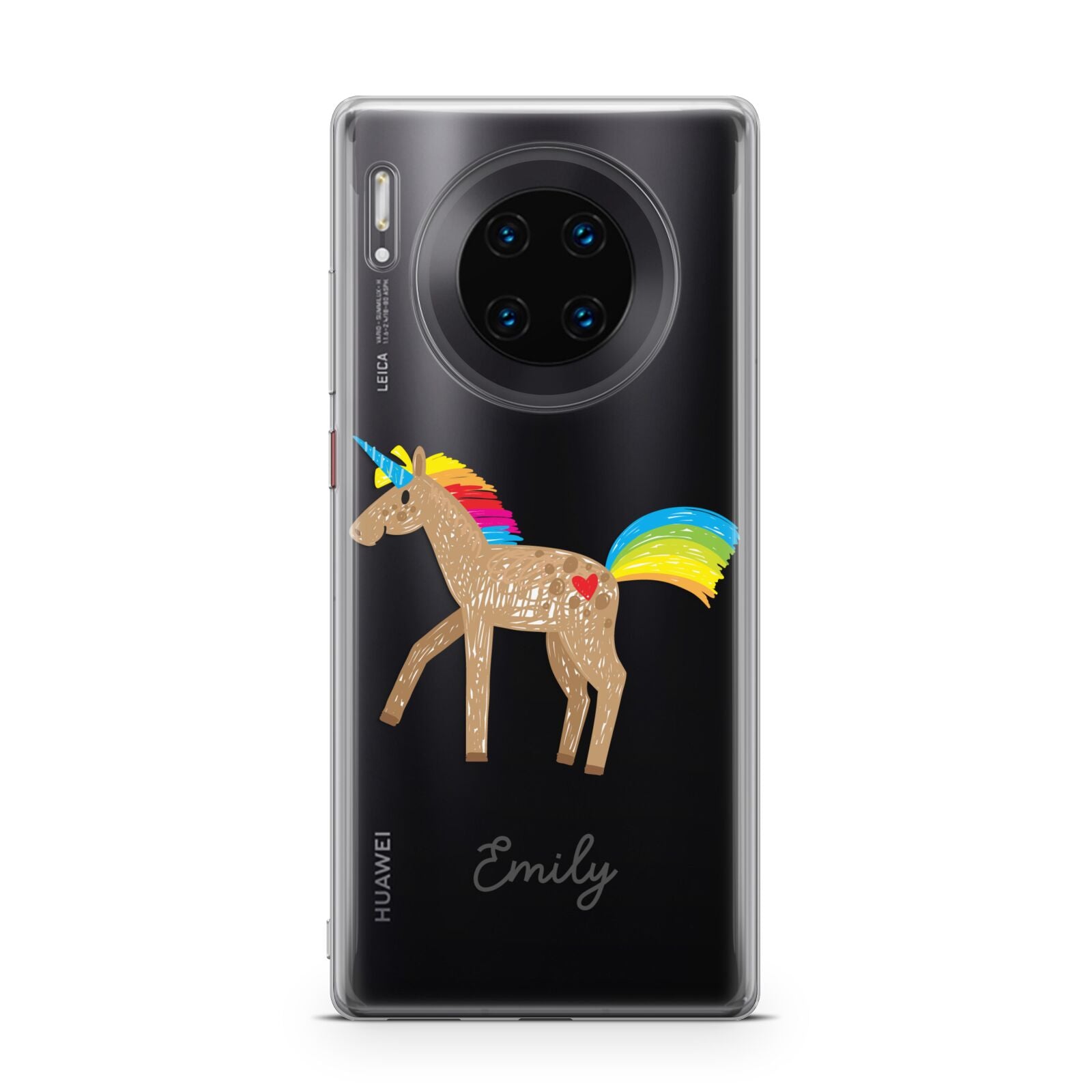 Personalised Unicorn with Name Huawei Mate 30 Pro Phone Case