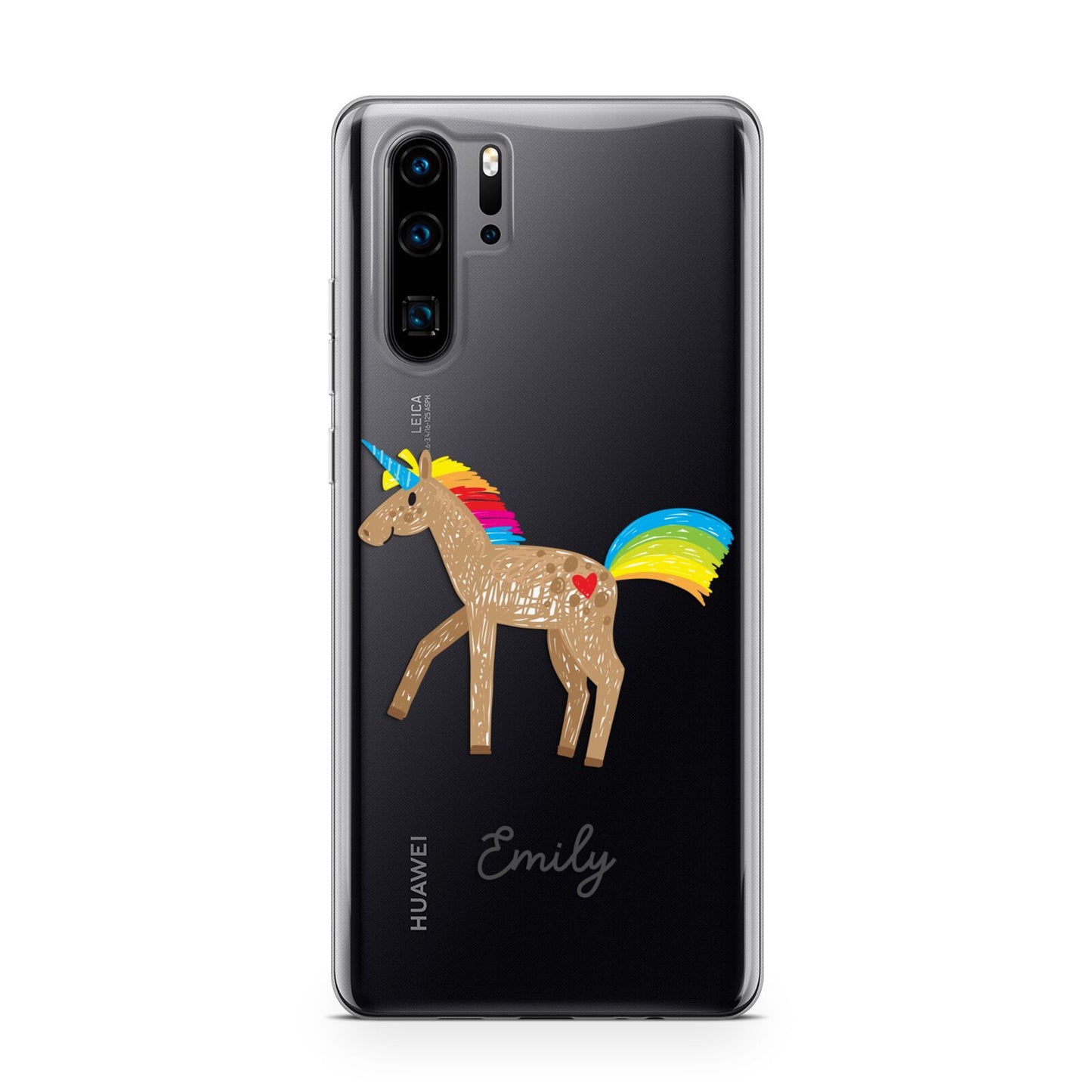 Personalised Unicorn with Name Huawei P30 Pro Phone Case