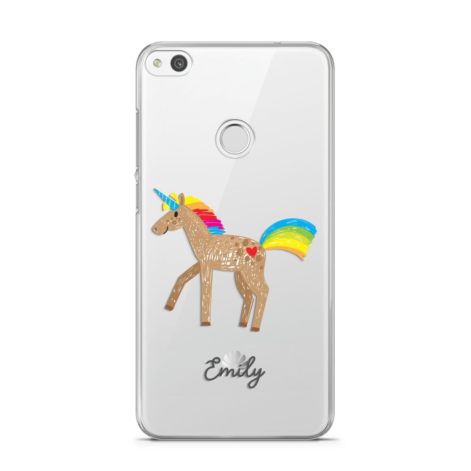 Personalised Unicorn with Name Huawei P8 Lite Case