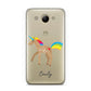 Personalised Unicorn with Name Huawei Y3 2017
