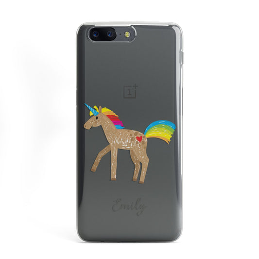 Personalised Unicorn with Name OnePlus Case
