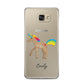Personalised Unicorn with Name Samsung Galaxy A5 2016 Case on gold phone