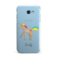 Personalised Unicorn with Name Samsung Galaxy A7 2017 Case