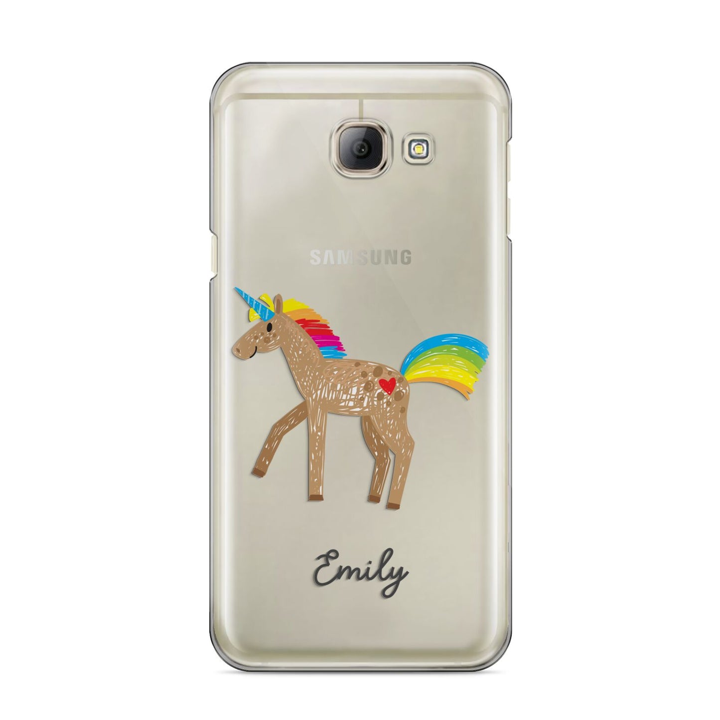 Personalised Unicorn with Name Samsung Galaxy A8 2016 Case