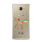 Personalised Unicorn with Name Samsung Galaxy A9 2016 Case on gold phone