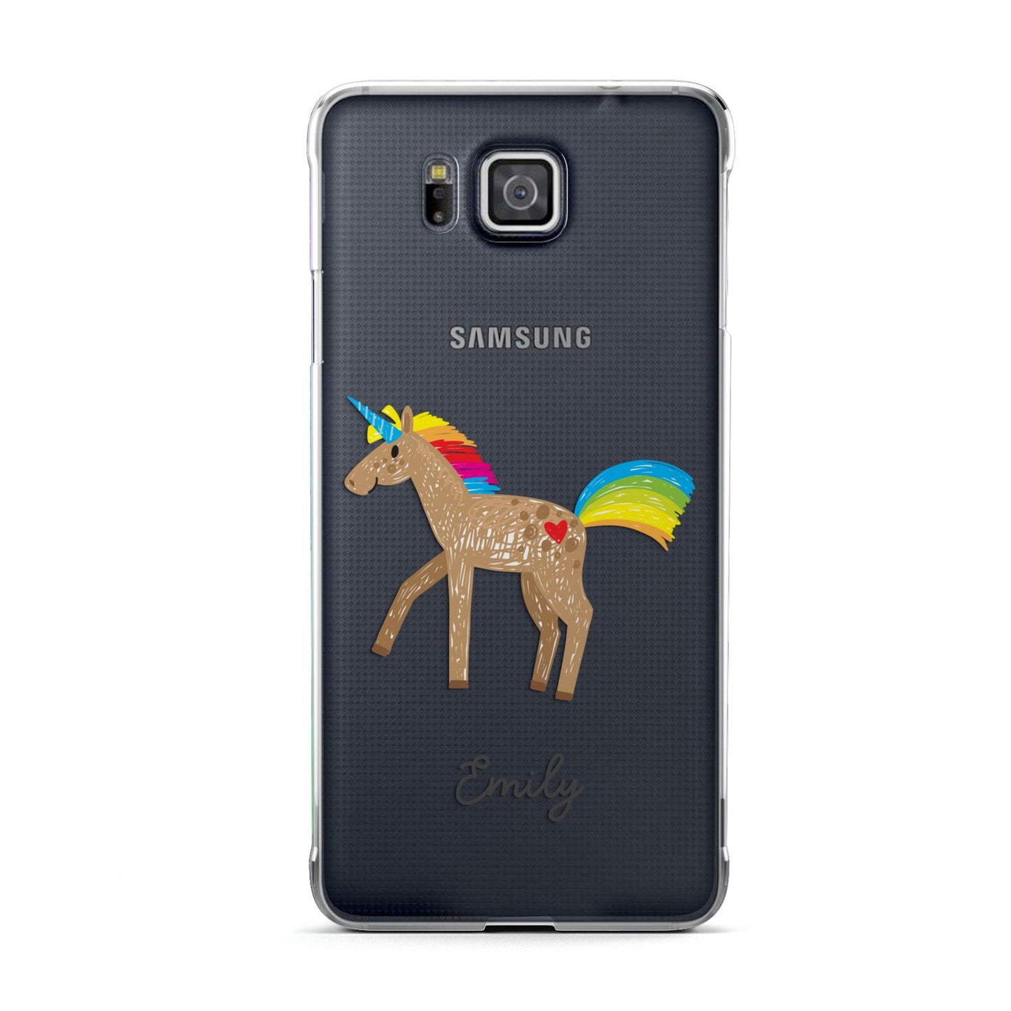 Personalised Unicorn with Name Samsung Galaxy Alpha Case