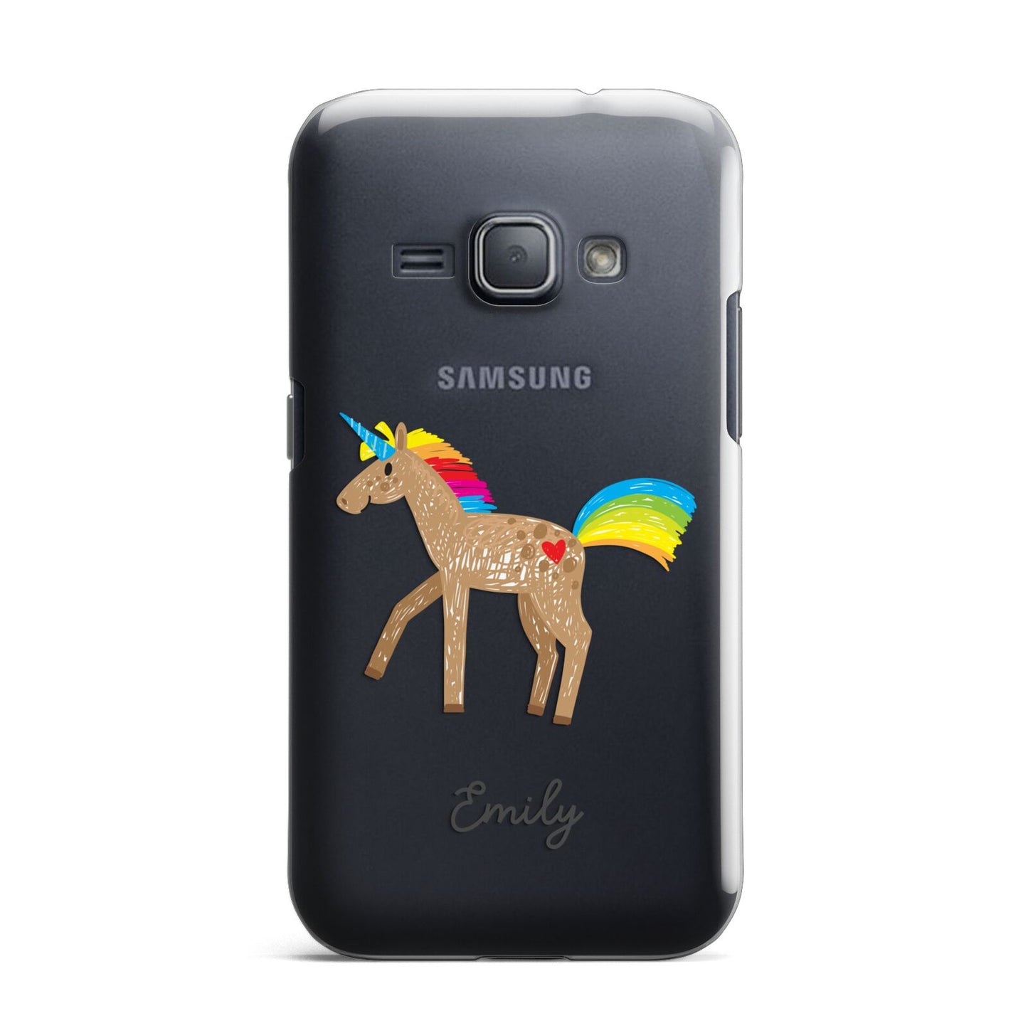 Personalised Unicorn with Name Samsung Galaxy J1 2016 Case