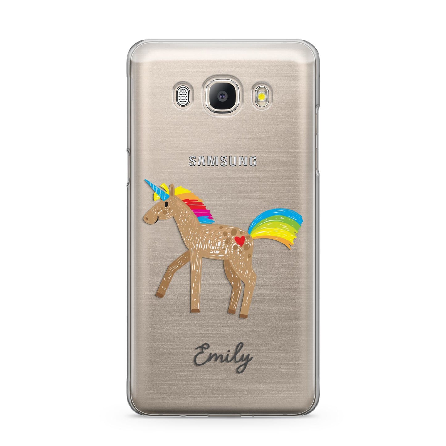 Personalised Unicorn with Name Samsung Galaxy J5 2016 Case