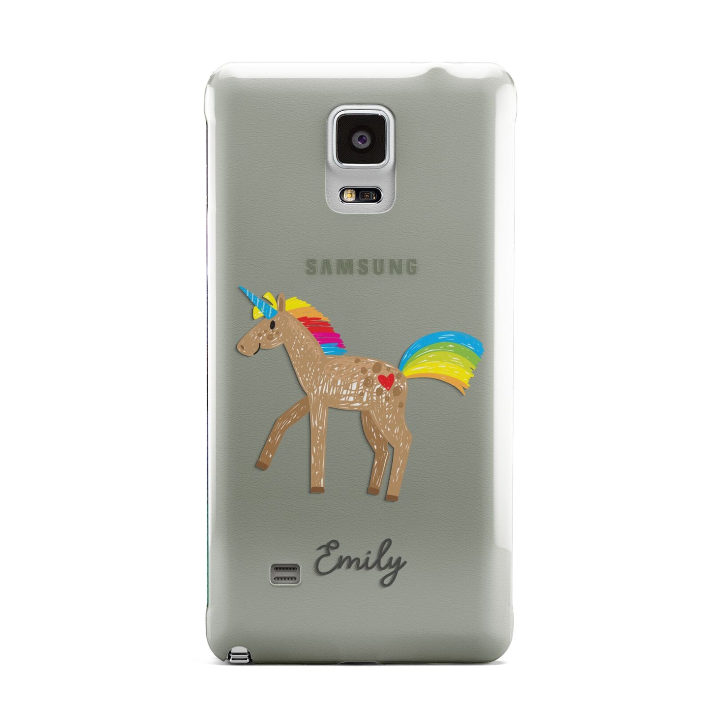 Personalised Unicorn with Name Samsung Galaxy Note 4 Case